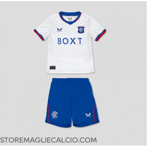 Rangers Maglia Gara Trasferta Repliche 2024-25 Bambino Maniche Corte Rangers Maglia Gara Trasferta Repliche 2024-25 Bambino Maniche Corte